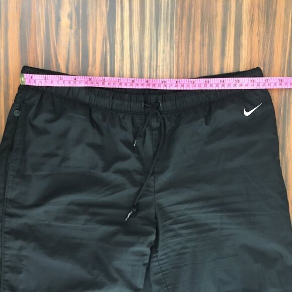 [Nike] Black Mesh Lined Wide Leg Capris | L | Good - Picture 2 of 13